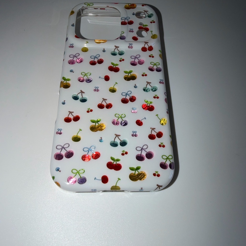 Colorful Cherry Pattern Phone Case - Picture 5 of 5